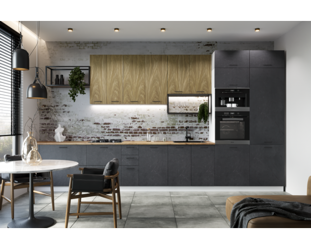 Модульная кухня Симона Loft 4400 Бетон лофт графит Модульная кухня Симона Loft 4400 Бетон лофт графит