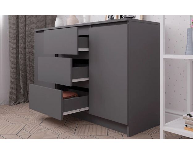 МС Мори Комод МК 1200.3 (МП) Графит МС Мори Комод МК 1200.3 (МП) Графит