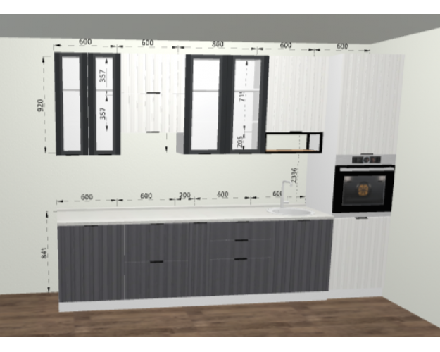 Кухня Норд Line 3200 Софт пихтовый зеленый Кухня Норд Line 3200 Софт пихтовый зеленый