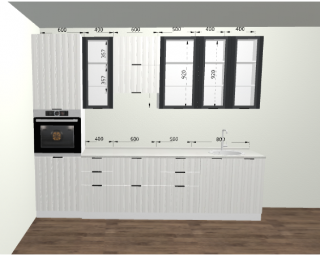 Модульная кухня Норд Line 2900 Софт пломбир Модульная кухня Норд Line 2900 Софт пломбир